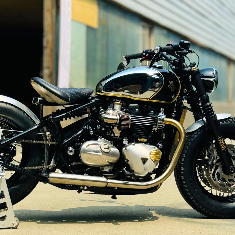 Krótki triumf Bobber 1200 wydech