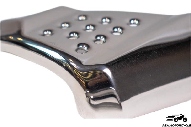 Caches latéraux inox poli pour Triumph Scrambler 400X