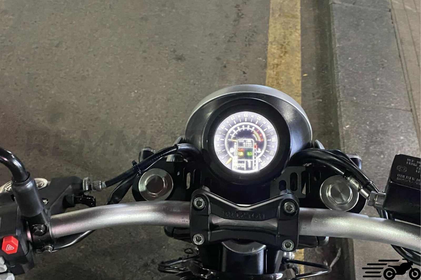 Déport contacteur à clé Brixton Cromwell 1200