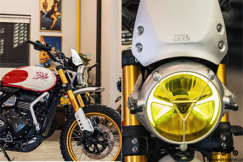 Grille de phare BVL pour Triumph 400X