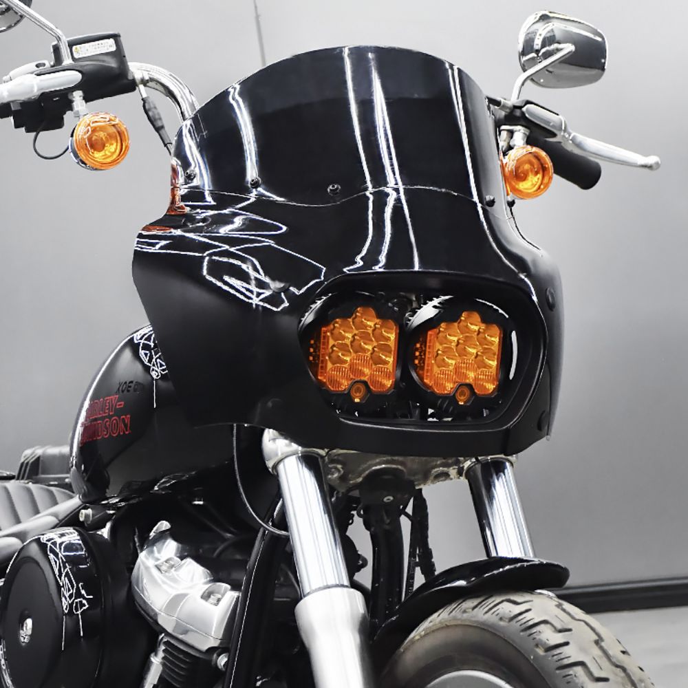 Fairing Double BAJA Headlight Softail