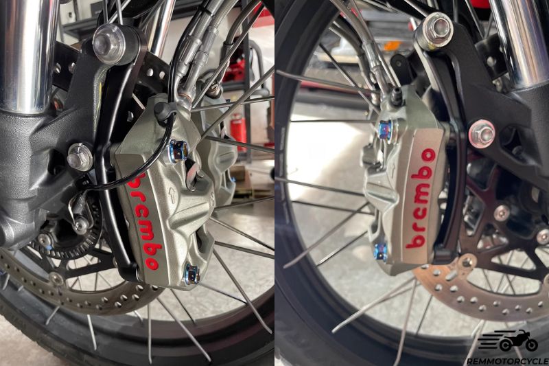 Supports conversion étrier Radial Triumph Scrambler 1200