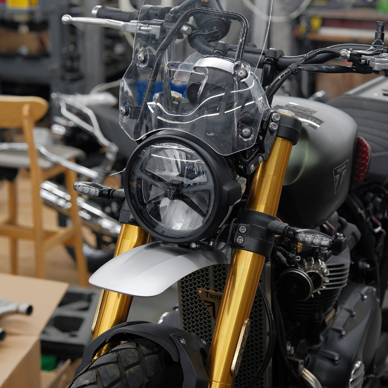 Garde-boue haut + sous-garde Triumph Scrambler 900