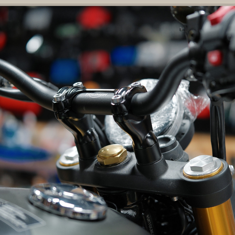 Rehausses de guidon 20 mm - Triumph Bonneville/Scrambler/Bobber