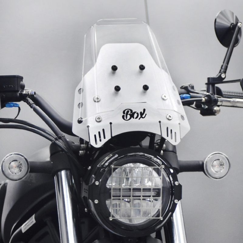 Szyba czołowa aluminiowa + szyba plexi - Honda CL500