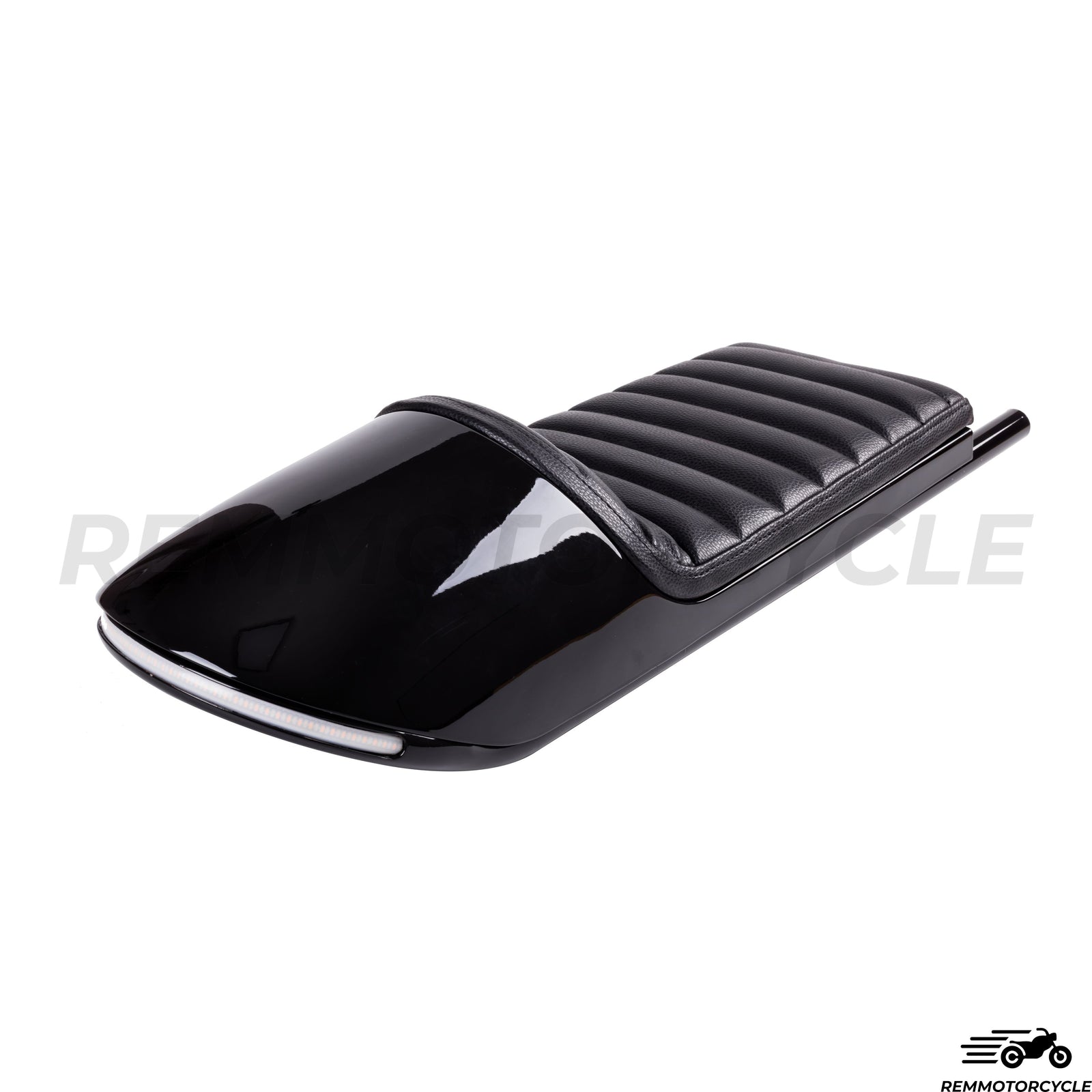 Cafe Racer Cafe in Black Metal z LED pętłą