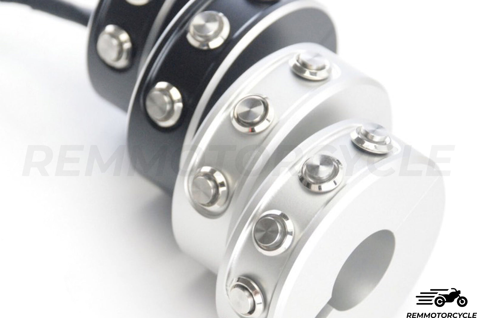 4 -BUTTONS MOTO MOTO Snap Black Bucitons