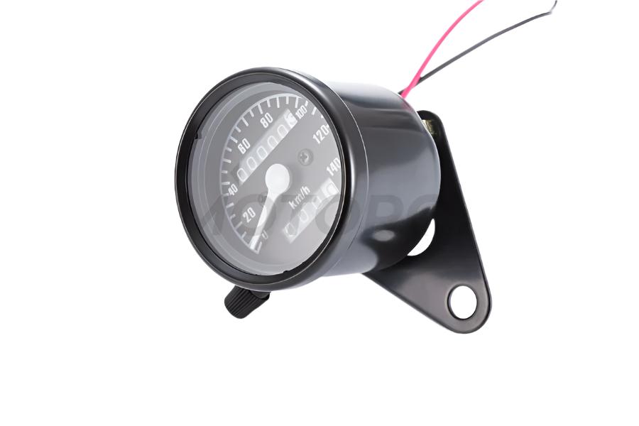 Compteur Moto Vintage Simple Noir