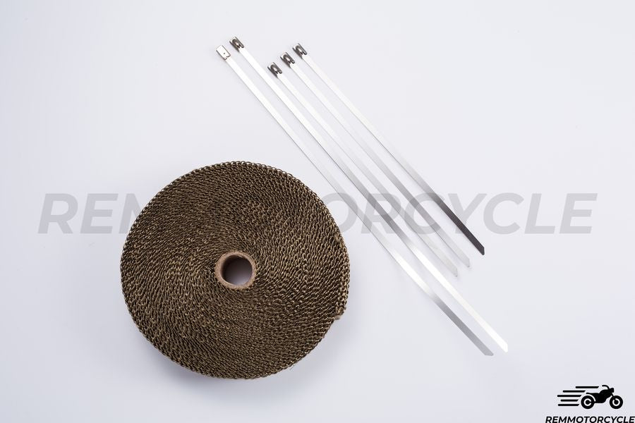 Bande Echappement Moto marron