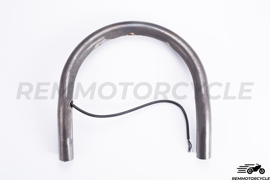 Tylna klamra motocyklowa z wyposażonymi płaskimi diodami diodami lub podniesionymi. 22 mm