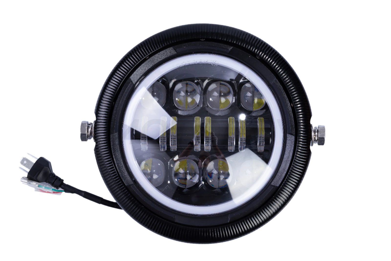 LED Eye Angel DRL 7 cali - wsparcie aluminium CNC