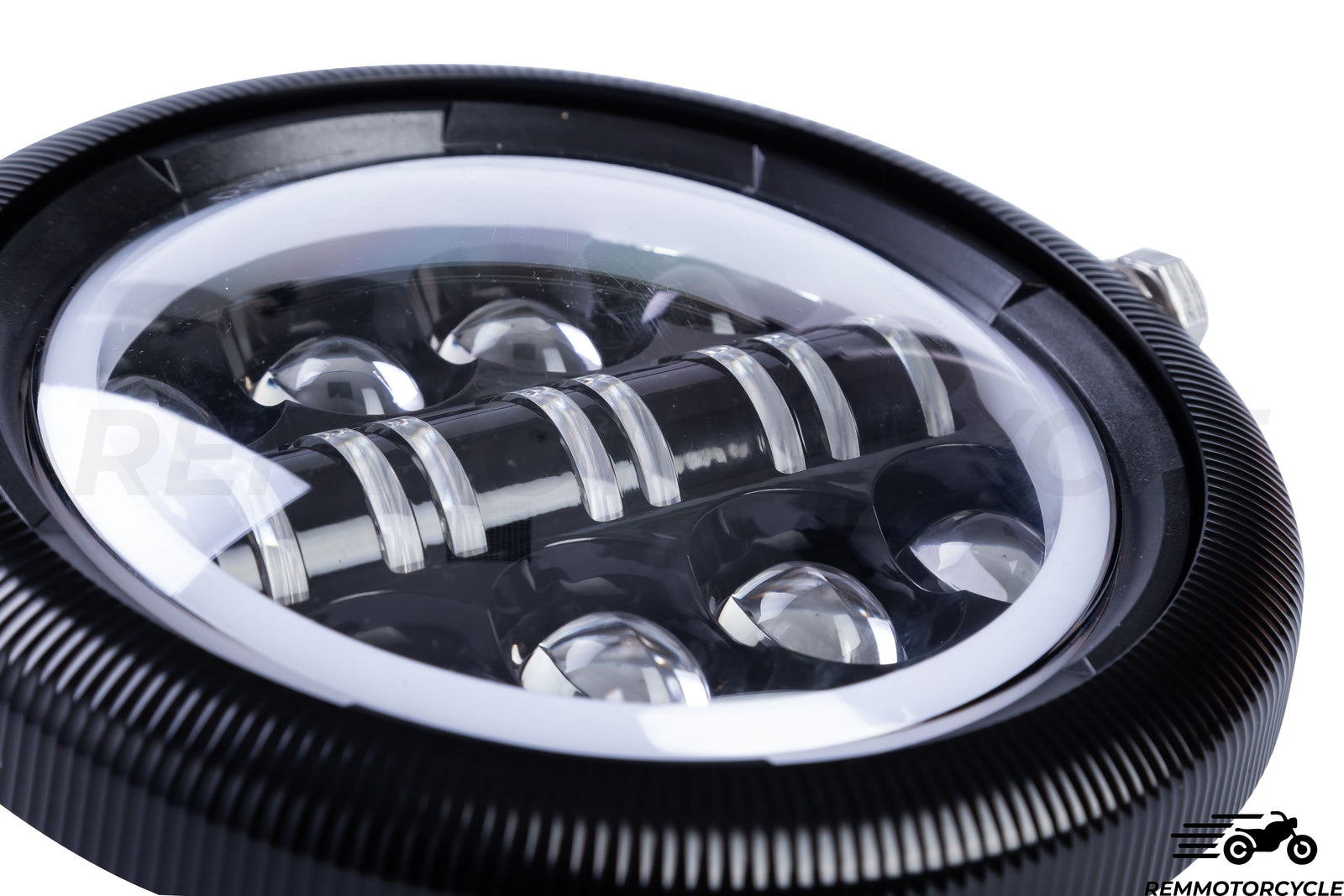 LED Eye Angel DRL 7 cali - wsparcie aluminium CNC