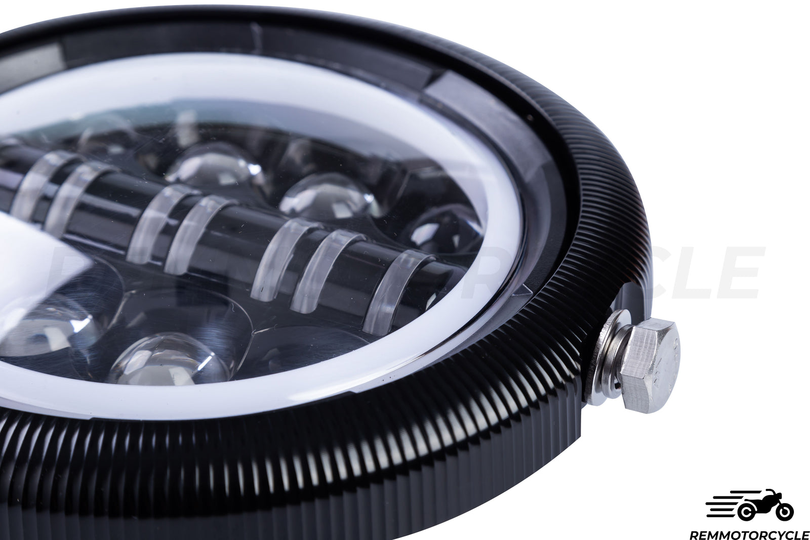 LED Eye Angel DRL 7 cali - wsparcie aluminium CNC