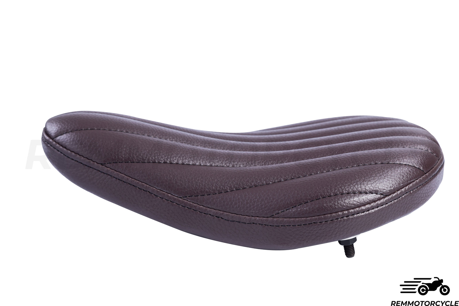 Bobber brązowe siodło - pionowe szwy