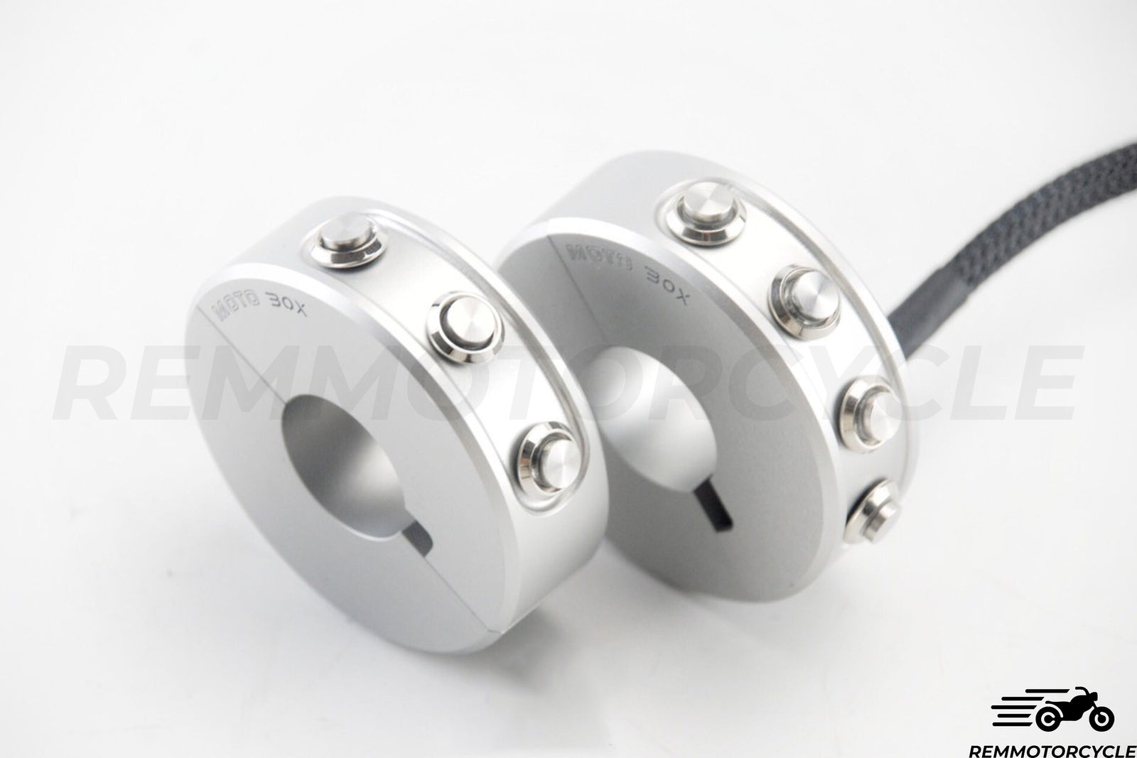 4 -BUTTONS MOTO MOTO Snap Black Bucitons