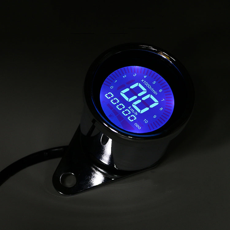 Compteur Km/h Classic DIGITAL Chrome ou Noir - REMMOTORCYCLE