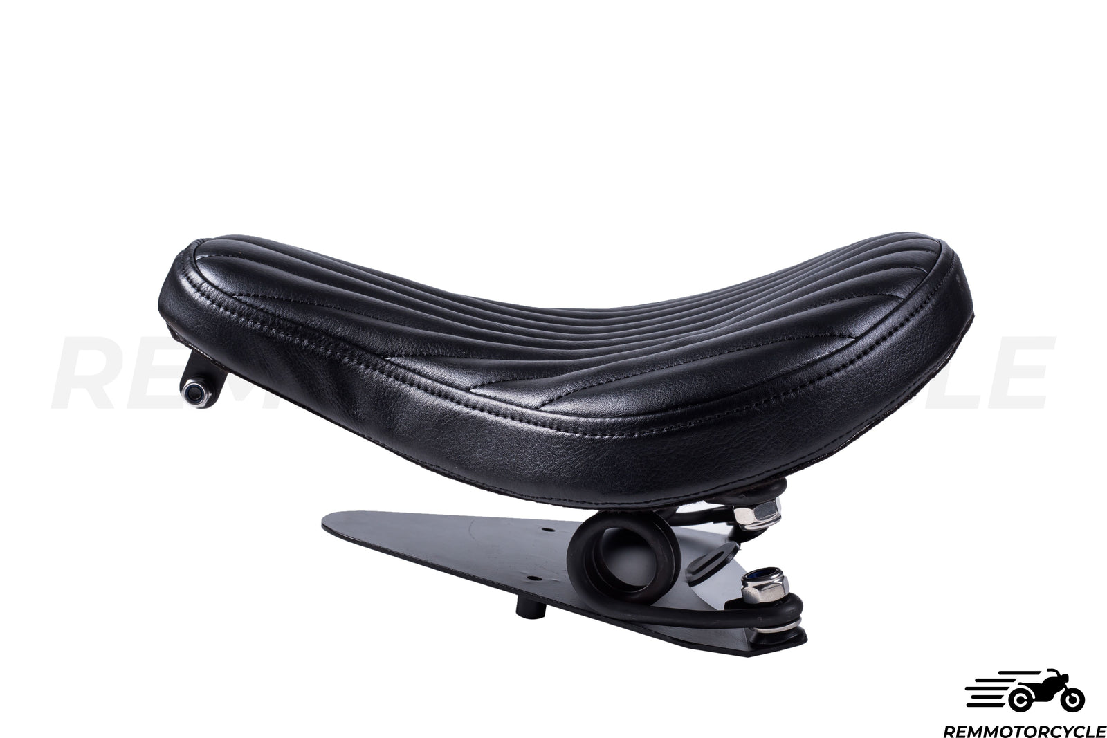 Czarne solo skórzane siodło bobbera z Sportster 883 1200 x48 Wsparcie
