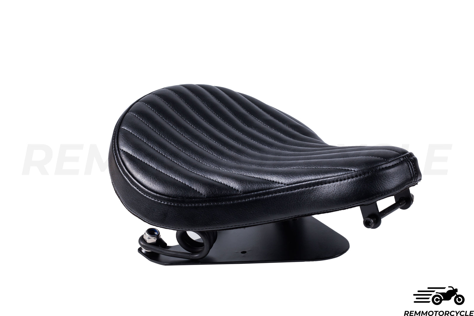 Czarne solo skórzane siodło bobbera z Sportster 883 1200 x48 Wsparcie