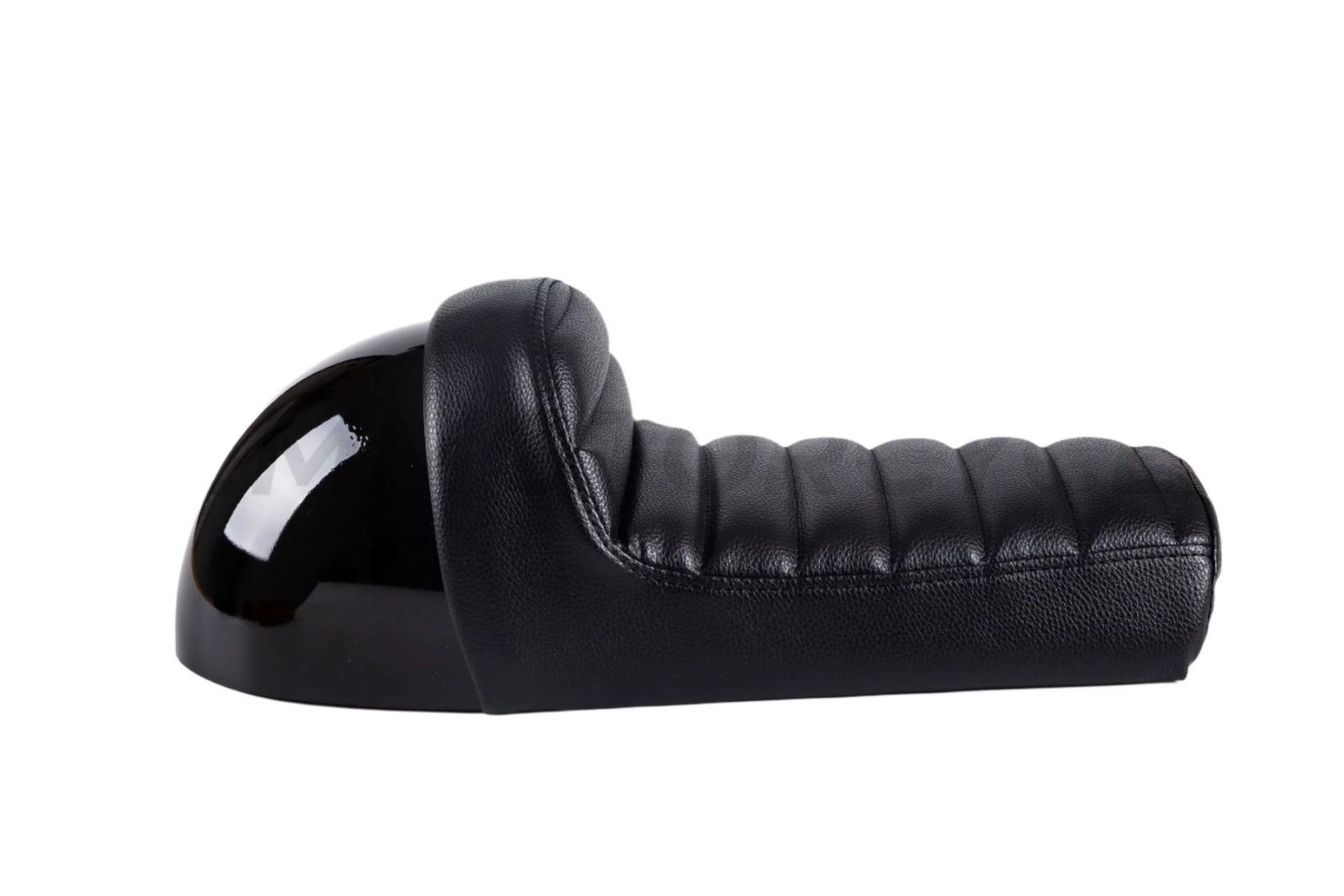 Krótka czarna kawiarnia z czarnym siodłem