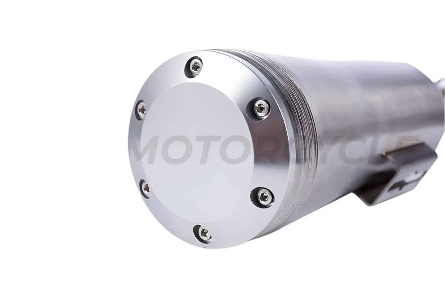 Silencieux Échappement Chrome DISC Support sur Rail