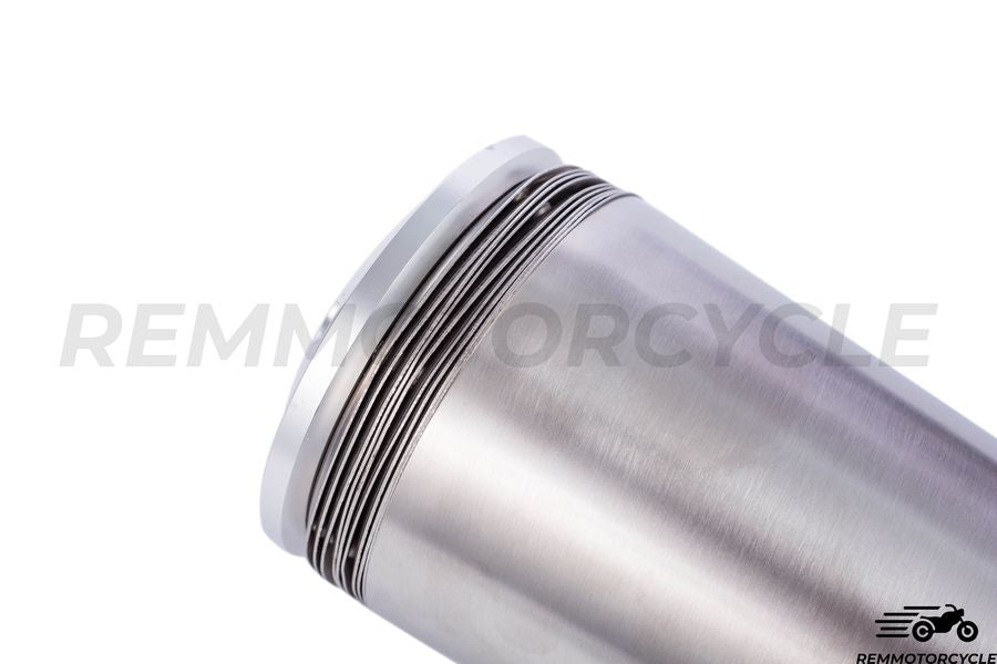 Silencieux Échappement Chrome DISC Support sur Rail