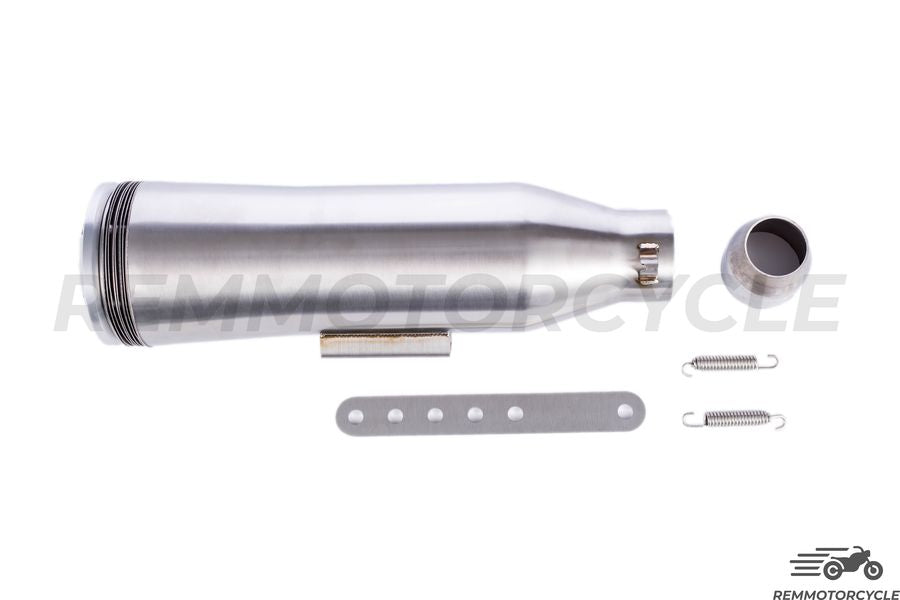 Silencieux Échappement Chrome DISC Support sur Rail
