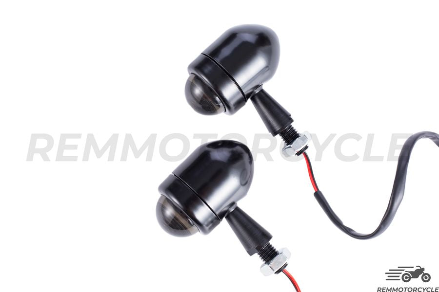 Zestaw 4 czarnych wskaźników soczewek LED Czarna soczewka