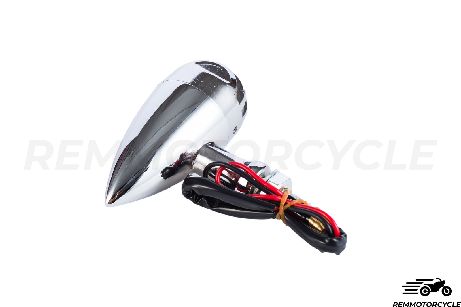 clignotant moto chromé avec Grille