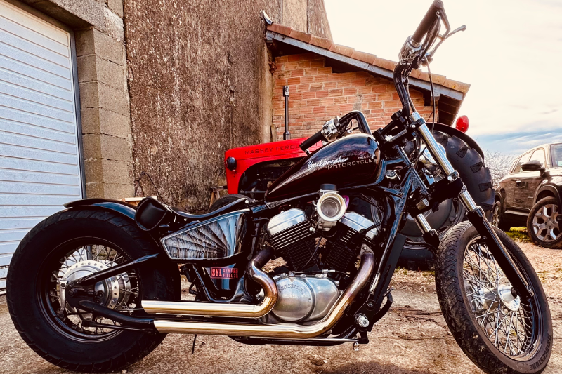Restauration Bobber Honda Shadow de Clément