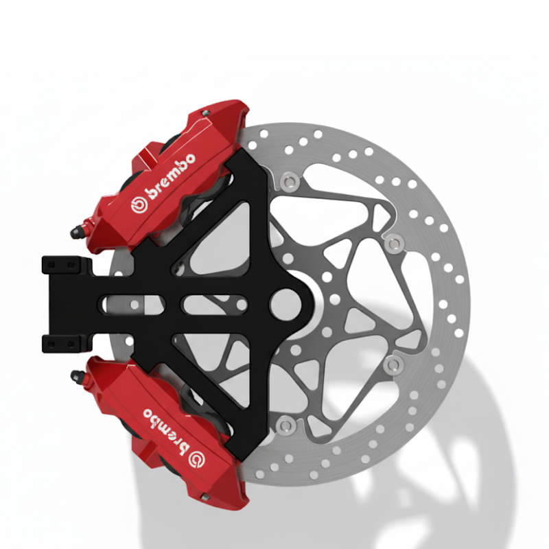 Support de frein arrière pour double étrier radial 100 mm  HD Sportster