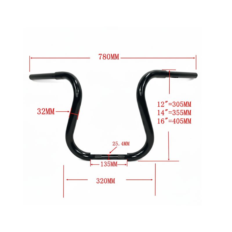 Guidon Harley Sportster Softail noir ou chrome