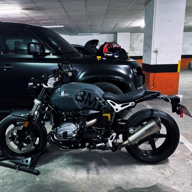 Krótkie siodło + BMW R Nine Saddle Cover