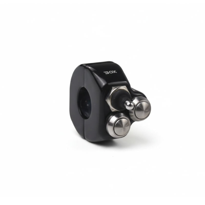 Przełącznik motocyklowy CNC 3 przyciski + dźwignia 3P Czarny lub Srebrny