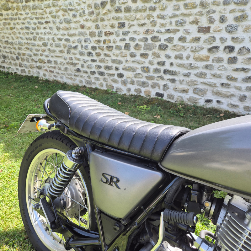 Cafe Racer Biplace Black Saddle