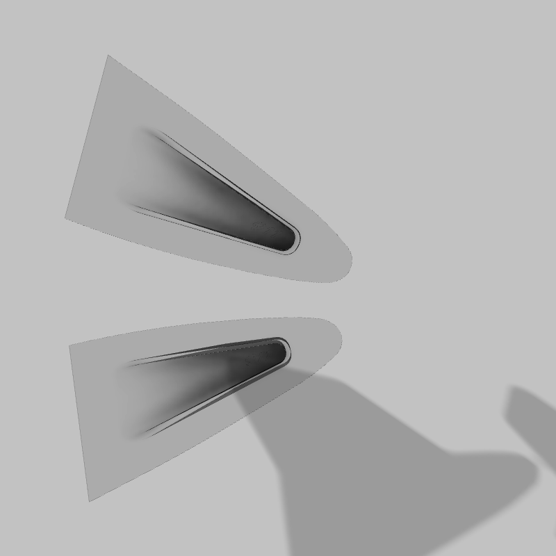 Écopes de vitre de custode Porsche 911 – 964