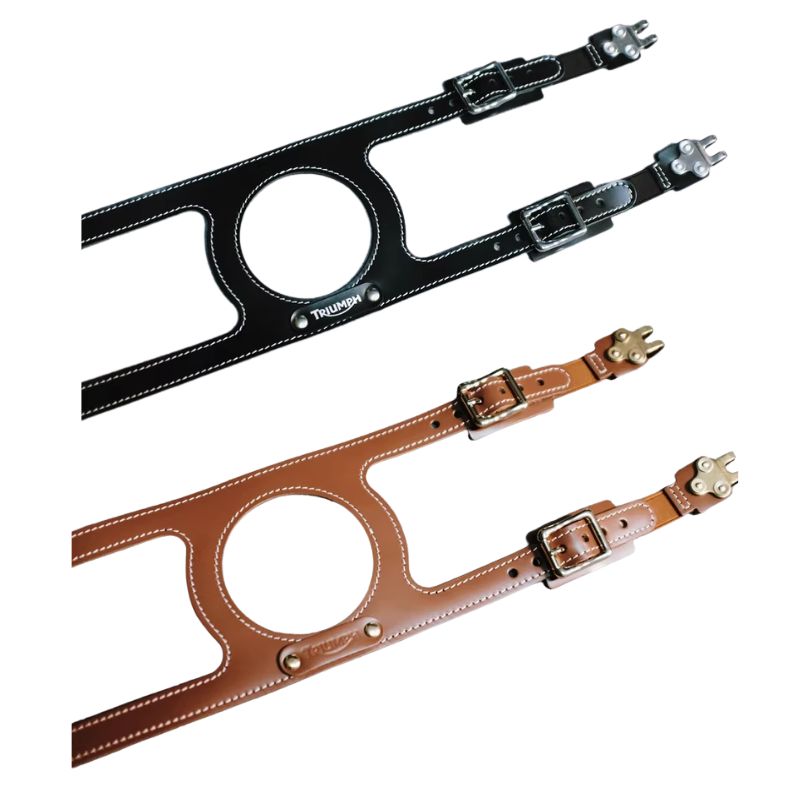 Bande cuir bouchon de réservoir Triumph T100 T120