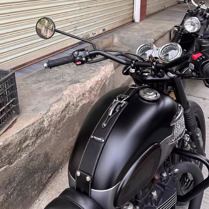 Bande cuir protection de réservoir Triumph T100 T120