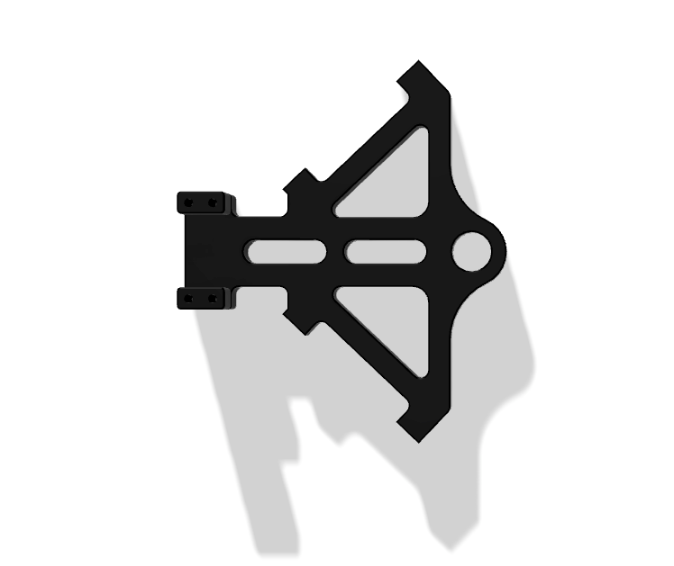 Support de frein arrière pour double étrier radial 100 mm  HD Sportster