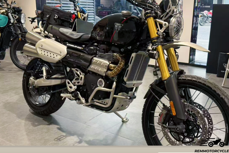 Pół-line kolektor tytanu tytanu Titanium Scrambler 1200