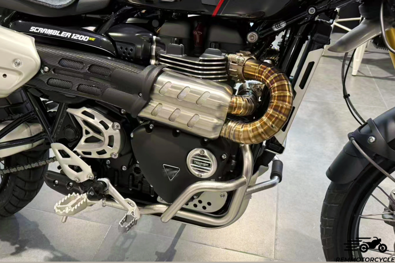 Pół-line kolektor tytanu tytanu Titanium Scrambler 1200