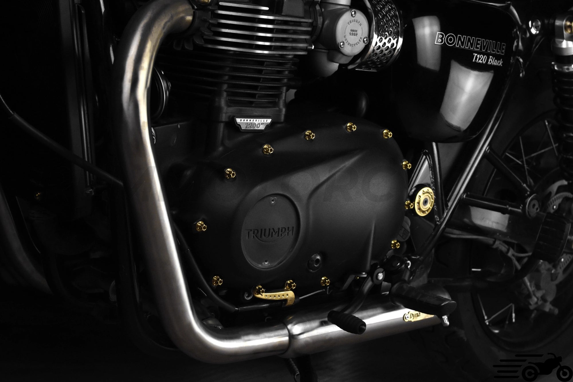 Echappement court Triumph Bonneville T100 T120