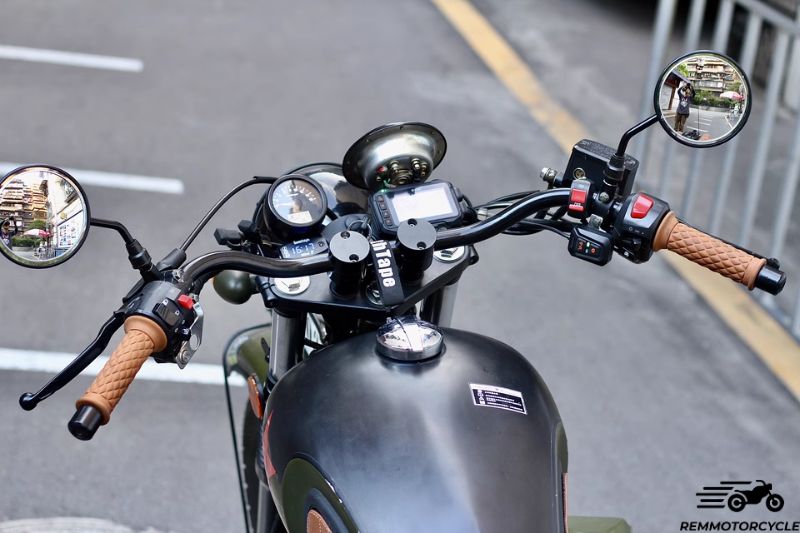 Guidon Cruiser Vintage Noir 22 mm