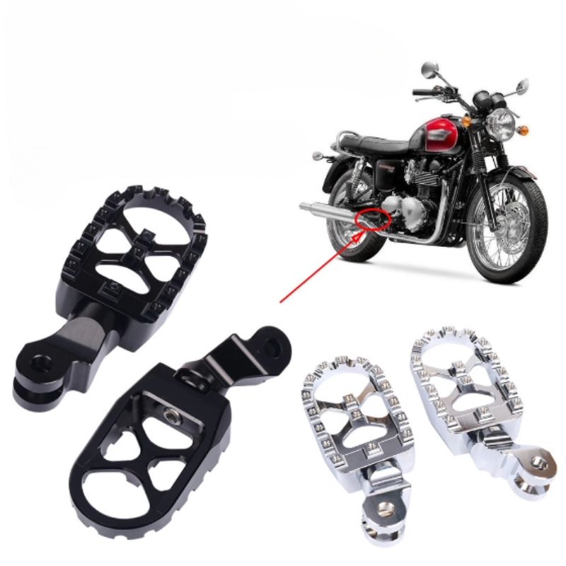 Reposes pieds aluminium plats Triumph Bonneville