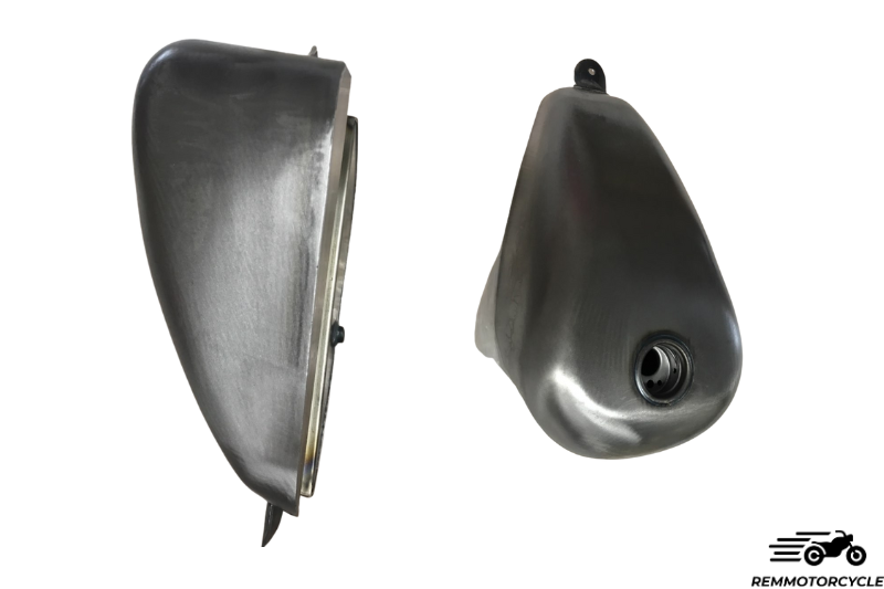 Zbiornik benzynowy 9.6L RAW - styl helikoptera / bobbera