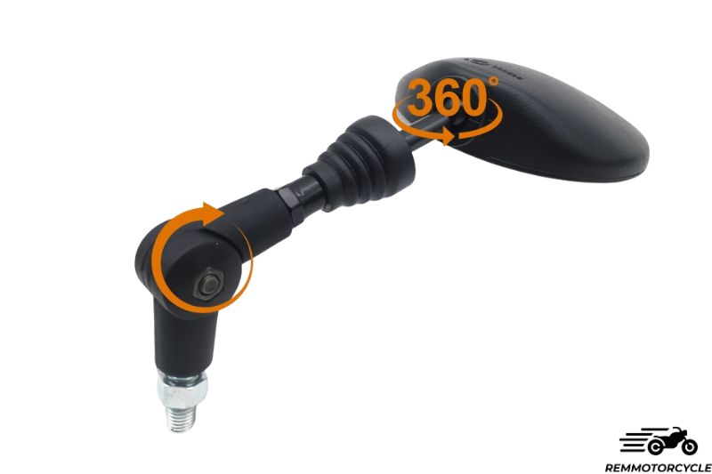 Rétroviseurs moto réglables pliable anti-chute 360°