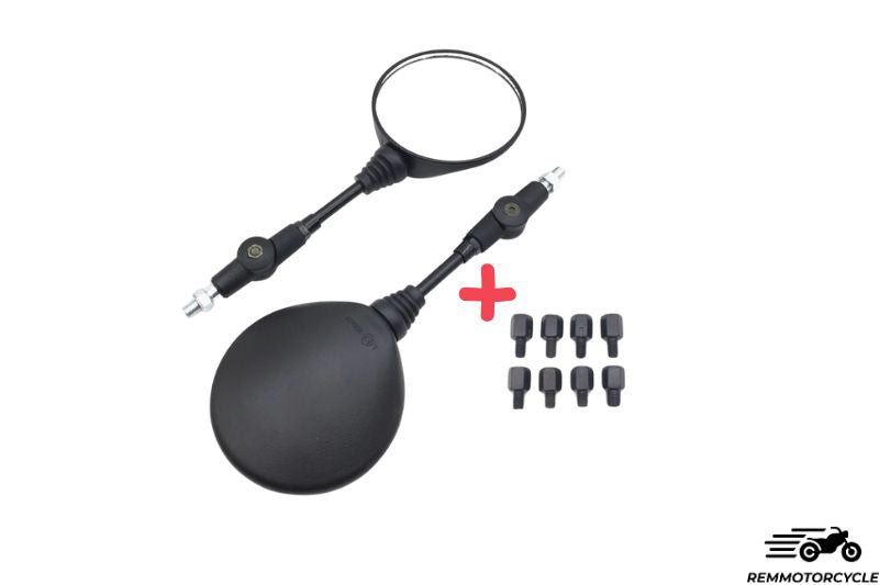 Rétroviseurs moto réglables pliable anti-chute 360°