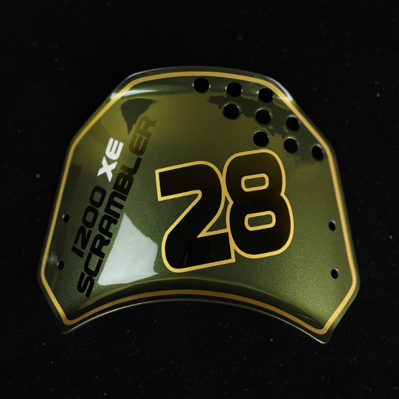 Saut de vent plaque latérale personnalisé Triumph 400 X