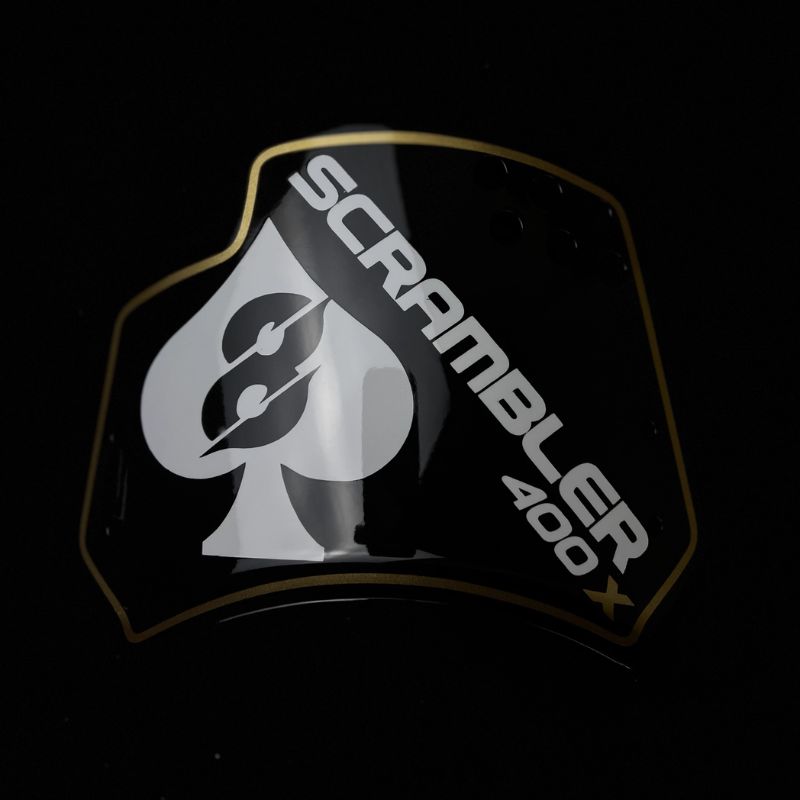 Saut de vent plaque latérale personnalisé Triumph 400 X