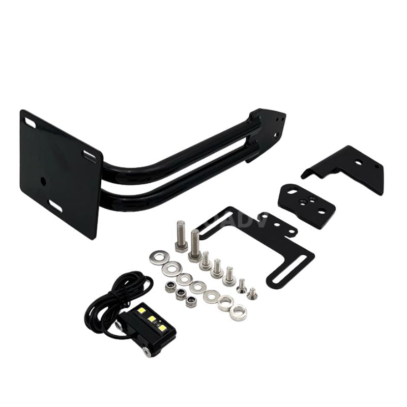 Support plaque arrière BMW R18 Aluminium Noir
