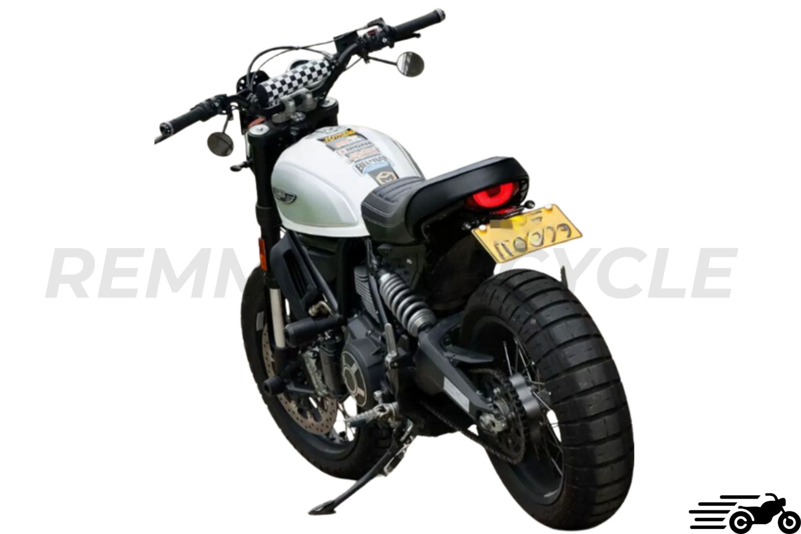 Support de plaque plus signalisation Ducati Scrambler